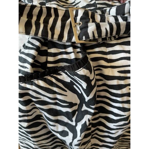 Lane Bryant Trench Coat Women’s Plus 14/16W 3/4 Sleeve Zebra Print Cotton Light - Picture 9 of 9